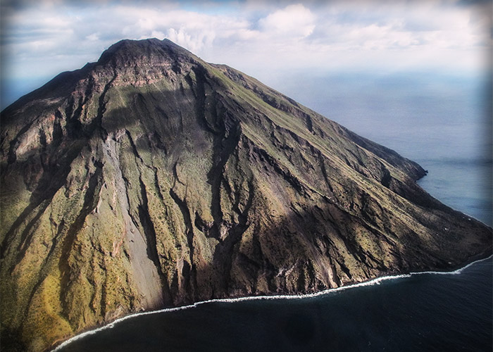 panoramica del vulcano Stromboli
